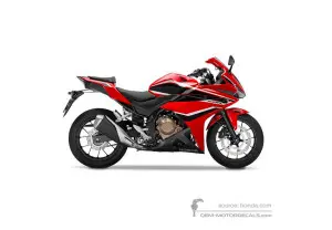 Autocollants pour Honda CBR500R 2018 - Rouge • Honda Autocollants OEM