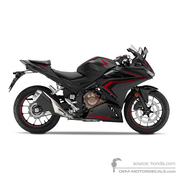 Aufkleber für Honda CBR500R 2021 - Grau • Honda OEM-Aufkleber