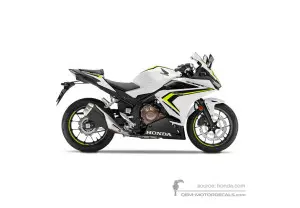 Autocollants pour Honda CBR500R 2021 - Blanc • Honda Autocollants OEM