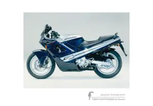Autocollants pour Honda CBR600F HURRICANE 1987 - Bleu • Honda Autocollants OEM