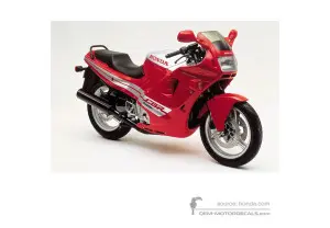 Autocollants pour Honda CBR600F HURRICANE 1987 - Rouge • Honda Autocollants OEM