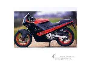 Aufkleber für Honda CBR600F HURRICANE 1988 - Schwarz • Honda OEM-Aufkleber
