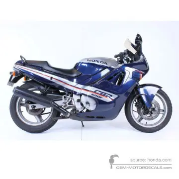 Honda CBR600F HURRICANE 1988 - Azul - Candy Wave Blue