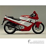 Honda CBR600F HURRICANE 1989 - Red