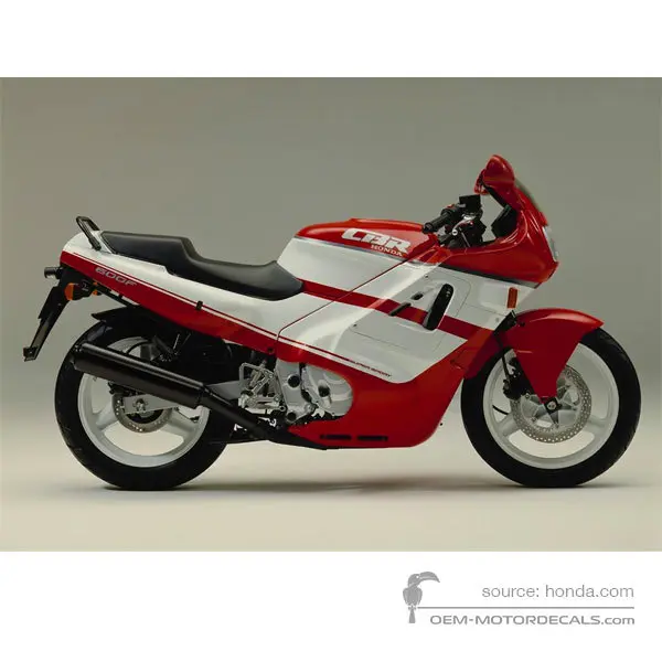 Honda CBR600F HURRICANE 1990 - Rojo - Furious Red