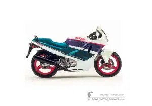 Autocollants pour Honda CBR600F HURRICANE 1990 - Blanc • Honda Autocollants OEM