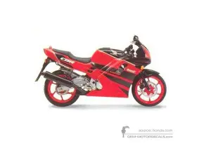 Naklejki do Honda CBR600F HURRICANE 1991 - Czerwony • Honda Naklejki OEM