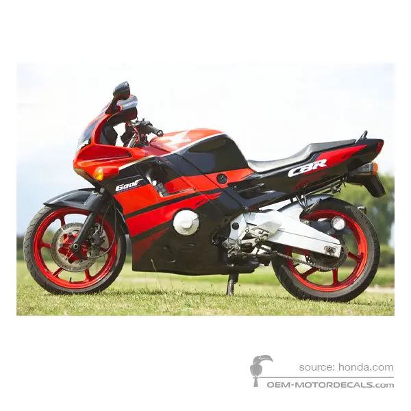 Honda CBR600F HURRICANE 1992 - Negro Rojo - Black