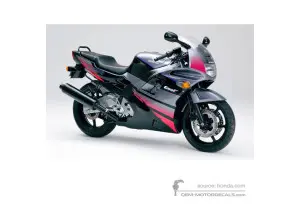 Naklejki do Honda CBR600F HURRICANE 1992 - Czarny • Honda Naklejki OEM