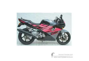 Naklejki do Honda CBR600F HURRICANE 1993 - Czarny • Honda Naklejki OEM