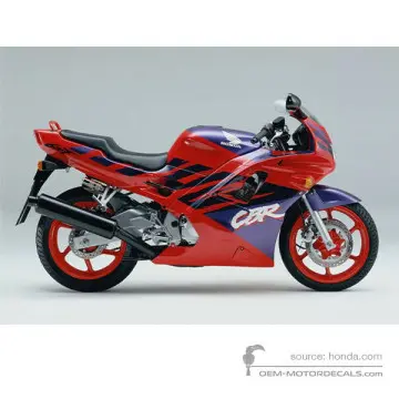 Honda CBR600F HURRICANE 1993 - Rojo - Pure Red