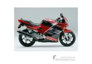 Aufkleber für Honda CBR600F HURRICANE 1994 - Rot • Honda OEM-Aufkleber