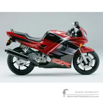 Honda CBR600F HURRICANE 1994 - Czerwony - Red Pearl / Sparkler Black Pearl