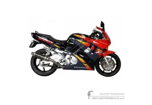 Aufkleber für Honda CBR600F HURRICANE 1995 - Schwarz • Honda OEM-Aufkleber