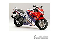 Aufkleber für Honda CBR600F HURRICANE 1995 - Weiss • Honda OEM-Aufkleber
