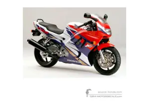 Aufkleber für Honda CBR600F HURRICANE 1995 - Weiss • Honda OEM-Aufkleber