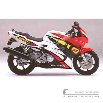 Honda CBR600F HURRICANE 1996 - Biały - Ross White