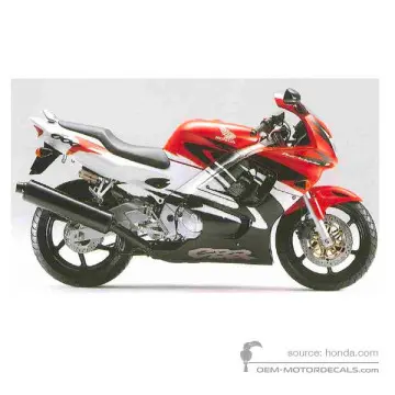Honda CBR600F HURRICANE 1997 - Rot - Sparkling Red