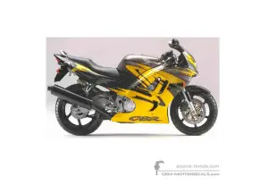 Decals for Honda CBR600F HURRICANE 1997 - Titanium • Honda OEM Decals