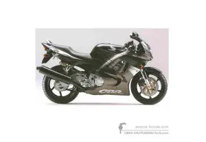 Autocollants pour Honda CBR600F HURRICANE 1998 - Noir • Honda Autocollants OEM