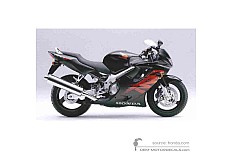 Adesivi per Honda CBR600F HURRICANE 2000 - Nero • Honda Adesivi OEM