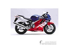 Aufkleber für Honda CBR600F HURRICANE 2000 - Blau • Honda OEM-Aufkleber