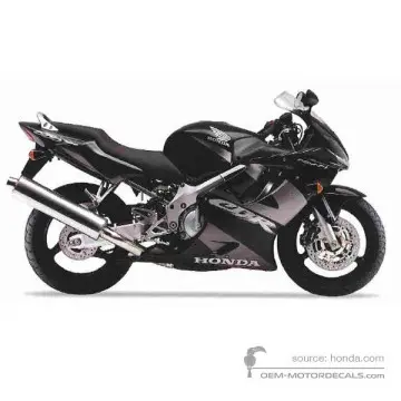 Honda CBR600F HURRICANE 2001 - Negro - Black