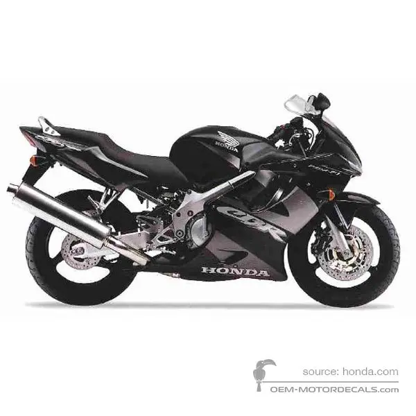 Honda CBR600F HURRICANE 2001 - Negro - Black