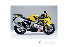 Adesivi per Honda CBR600F VR Special HURRICANE 2002 - Giallo • Honda Adesivi OEM