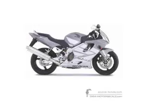 Autocollants pour Honda CBR600F HURRICANE 2005 - Argent • Honda Autocollants OEM