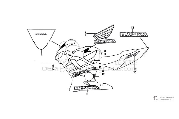 Honda CBR600F HURRICANE 2005 - Silber