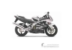 Adesivi per Honda CBR600F HURRICANE 2006 - Argento • Honda Adesivi OEM