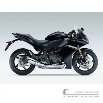 Honda CBR600F HURRICANE 2011 - Czarny - Pearl Nightstar Black