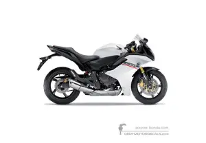 Pegatinas para Honda CBR600F HURRICANE 2012 - Blanco • Honda Pegatinas OEM