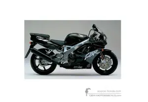 Aufkleber für Honda CBR900RR 1992 - Schwarz • Honda OEM-Aufkleber