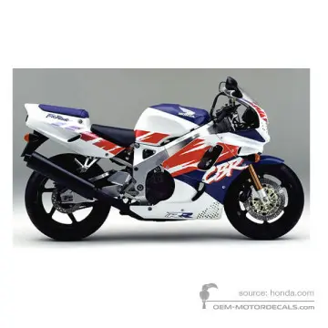 Honda CBR900RR 1993 - Biały - Ross White