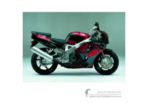 Stickers voor Honda CBR900RR 1994 - Zwart • Honda OEM Stickers