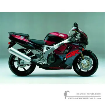 Honda CBR900RR 1994 - Czarny - Sparkler Black Pearl