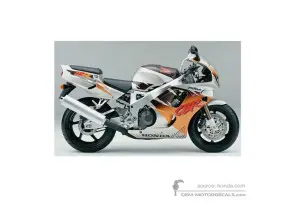 Aufkleber für Honda CBR900RR 1995 - Silber Urban Tiger • Honda OEM-Aufkleber