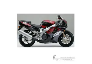 Stickers voor Honda CBR900RR 1995 - Zwart • Honda OEM Stickers