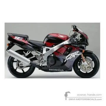 Honda CBR900RR 1995 - Czarny - Sparkler Black Pearl