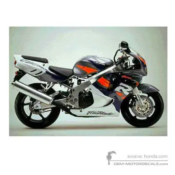 Honda CBR900RR 1996 - Szary - Blitz Grey Metallic