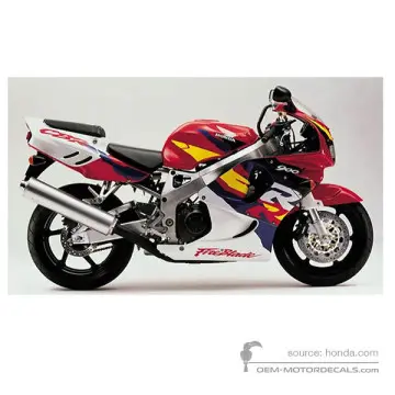 Honda CBR900RR 1996 - Rot - Sparkling Red