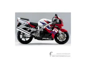 Aufkleber für Honda CBR900RR 1997 - Weiss • Honda OEM-Aufkleber
