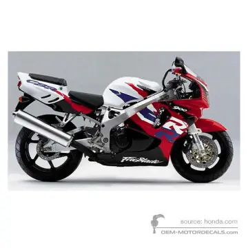 Honda CBR900RR 1997 - Biały - Ross White