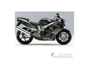 Autocollants pour Honda CBR900RR 1997 - Noir • Honda Autocollants OEM