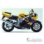 Honda CBR900RR 1997 - Yellow