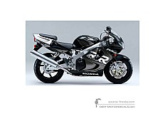 Pegatinas para Honda CBR900RR 1998 - Negro • Honda Pegatinas OEM