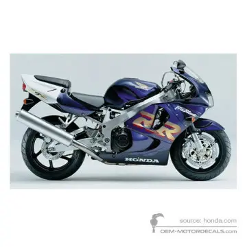Honda CBR900RR 1999 - Niebieski - Lapis Blue Metallic