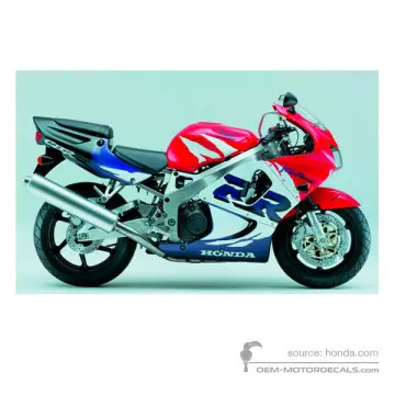 Honda CBR900RR 1999 - Czerwony - Sparkling Red